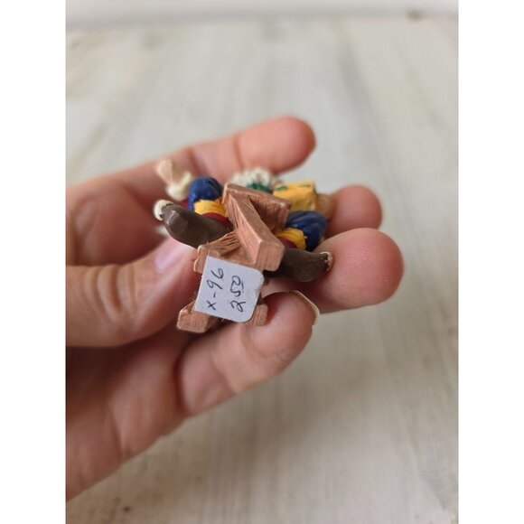 Vintage Santa Bell ornament figurine village Xmas decor - Picture 8 of 8